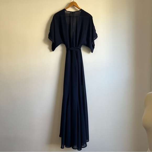Reformation Winslow Dress in Navy - Picture 12 of 16